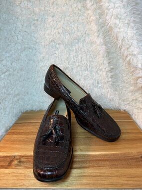 Sesto Meucci brown loafers size 7.5